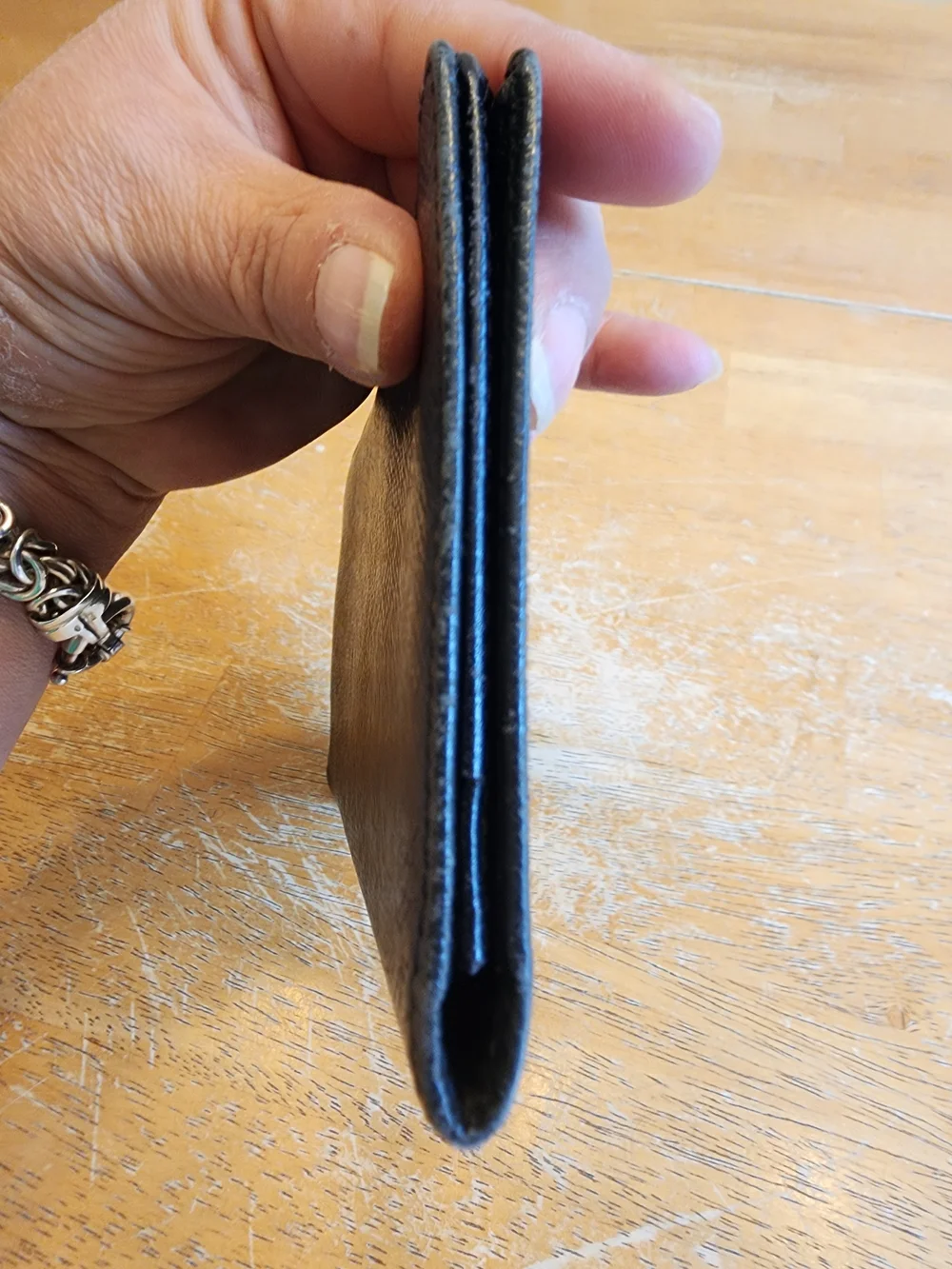 Louis Vuitton Black Taiga Leather Brazza Long Wallet